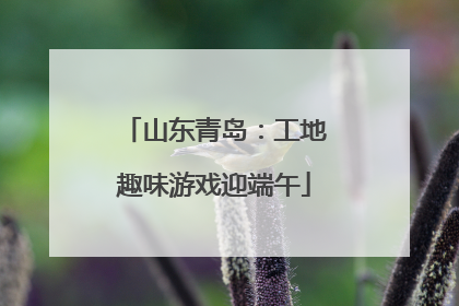 山东青岛：工地趣味游戏迎端午